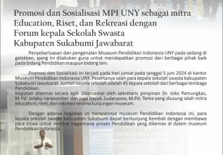 Kemitraan MPI UNY dan Forum Kepala Sekolah Swasta Kabupaten Sukabumi