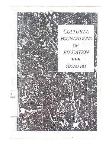 Cultural Foundations of Education 