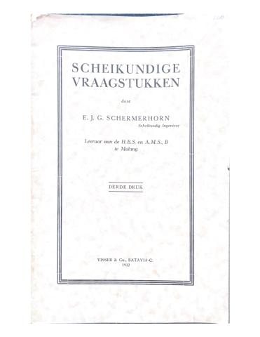 Scheikundige Vraagstukken 